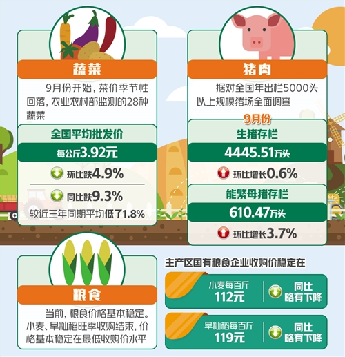 主要农产品价格走势三问 蔬果价格回落会持续吗？