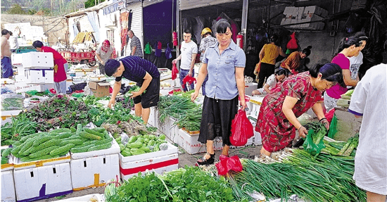 调配蔬菜供市场