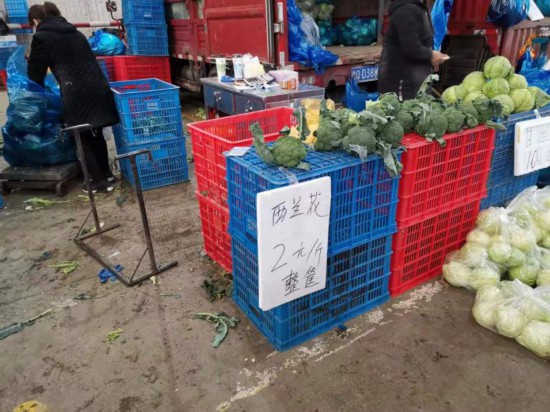 一波现场照片告诉你：上海市场蔬菜批发价格已经跌去一半，大白菜又回到“白菜价”
