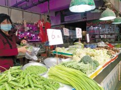 东莞市蔬菜供应充足 农贸市场人流回升
