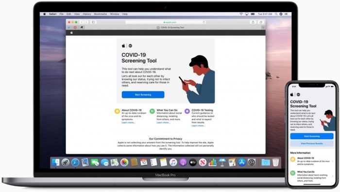 苹果公司推出用于新冠病毒筛查的iPhone应用程序和网站