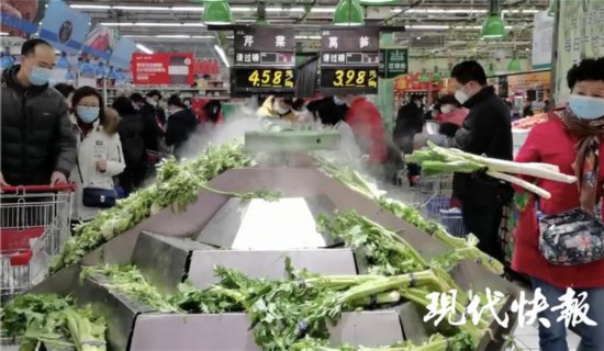南京市场蔬菜供应充足1.2万多吨蔬菜在田在库