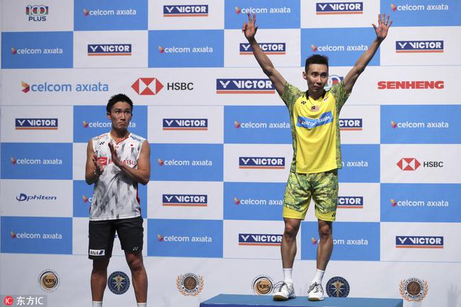 2018马来西亚公开赛男单决赛，李宗伟2-0桃田贤斗，第12次赢得冠军。
