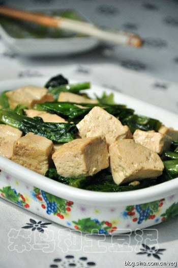青菜豆腐总相宜——油麦菜烧豆腐