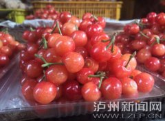 你尝鲜了吗？樱桃成泸州水果市场“新主角”大量上市还要下周