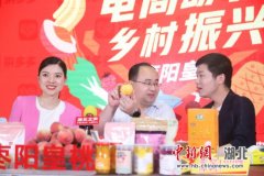湖北枣阳市长直播卖桃 吸引85万网友围观